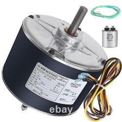 Durable 208/230V Condenser Fan Motor with Reversible Rotation & Capacitor