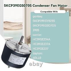 Durable 208/230V Condenser Fan Motor with Reversible Rotation & Capacitor