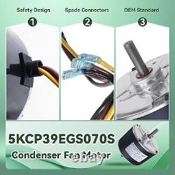 Durable 208/230V Condenser Fan Motor with Reversible Rotation & Capacitor
