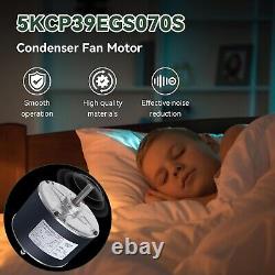 Durable 208/230V Condenser Fan Motor with Reversible Rotation & Capacitor