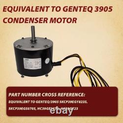 Efficient 1/4 HP Replacement Condenser Fan Motor Easy Install, Durable Quality