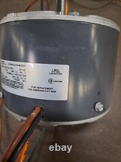 Emerson FAN MOTOR K55HXJKL-2918 51-21854-02 1/5 HP 208/230V 1075 RPM used