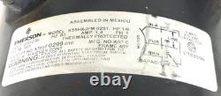 Emerson K55HXJPM-9251 CONDENSER FAN MOTOR X70370299010 1/6HP 230V used #MB444