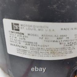 Emerson K55HXLAJ-9880 Condenser Fan Motor 1075 RPM 1/6 HP 200-230 V used