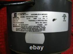 Emerson K55HXPSS-7300 1/5 HP 208-230V 1075 RPM Condenser Fan Motor used E96 C