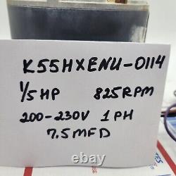 Emerson, Trane Condensig Fan Motor 1/5HP 825RPM 200/230V K55HXENU-0114 CCW Used