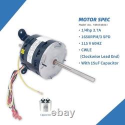 Fan Motor Replaces genteq, 3314471.011/3314471.013,1/4HP 1650RPM/3SPD Compatible