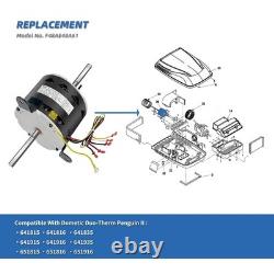 Fan Motor Replaces genteq, 3314471.011/3314471.013,1/4HP 1650RPM/3SPD Compatible