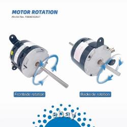 Fan Motor Replaces genteq, 3314471.011/3314471.013,1/4HP 1650RPM/3SPD Compatible