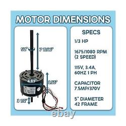Fasco D1092 1468-3069 RV Air Condenser Motor Replacement, Sleeve Bearing Doub