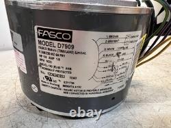 Fasco D7909 Condenser Fan Motor 1/4 HP 1075 RPM 230V Split Capacitor Type