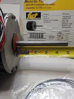 Fast F257-3465 Multi-HP Condenser Fan Motor HP 1/3- 1/6 RPM 1075 /2 SPD