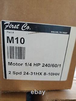 First co M10 1/4Hp 230V 60Hz 1.30Amp 1625RPM 2sp Fan Motor YY180-115704PH02-002