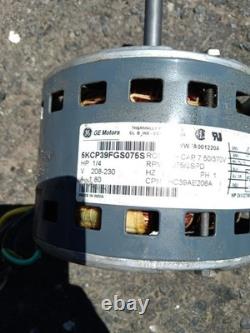 GE 5KCP39FGS075S HC39AE206A Condenser Fan Motor 1/4HP 1075RPM 3SPD 1PH 208/230V
