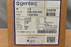 Genteq 3S050, Condenser Fan Motor, 1/4 HP, 208-230/220 V, 1 Ph, 5KCP39HFWB02S