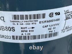 Genteq. 5KCP39FFBB80S. 5KCP39FF BB80S. Condenser Fan Motor. HP 1/5 230V