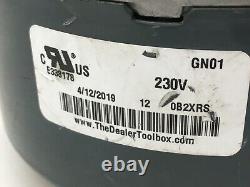 Genteq 5SME39HLHF248 HC42GR237 Condenser Fan Motor 230V 1/3 HP GN01 used #MC114
