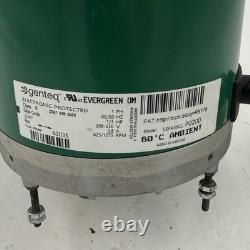 Genteq Evergreen OM Condenser Fan Motor 1/3 HP 208-230V 1/2x6-1/2 Shaft 6303S