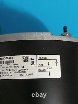 Genteq F48AG72A50 Condenser Fan Motor 2.5 Ton 1/4HP 1100RPM York S1-02436241000