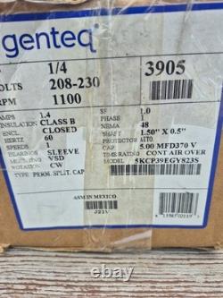 Genteq G3905 & Dayton 6DLL0 Condenser Fan Motor, 1/4 HP, 1100 RPM, 5KCP39EGS070S
