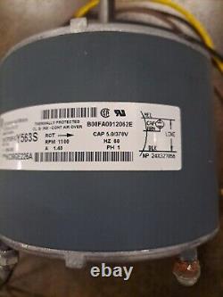 Gentq 5KCP39FGY563S Condenser Fan Motor HC39GE226A 208/230V 1100RPM used (C3T6)
