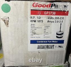 Good Parts Gp3730 Condenser Fan Motor Rpm1075hp1/2 208/230v