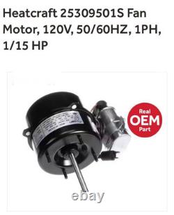 Heatcraft 25312501s Fan Motor 120v 60 Hz 1ph 1/20hp 1550/860 RPM Cw Shaft End