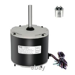 Heavy-Duty 1/4HP Condenser Fan Motor 830 RPM with Capacitor for Goodman Systems