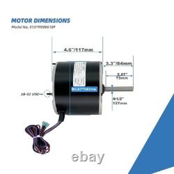 Heavy-Duty 1/4HP Condenser Fan Motor 830 RPM with Capacitor for Goodman Systems