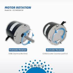 Heavy-Duty 1/4HP Condenser Fan Motor 830 RPM with Capacitor for Goodman Systems