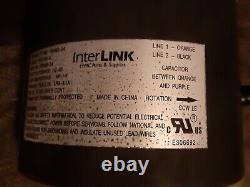 InterLINK YFK-185-8 Condenser Fan Motor 100483-24 208-230V 825RPM 1/4HP