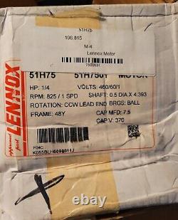 Lennox Emerson K55hxblh-6098 Condensor Fan Motor == Nos