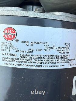 Lennox OEM Blower Fan US Motor 1/2 HP 460V, 1-Phase, 1075 RPM, 1.2A, Free Ship