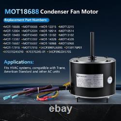 MOT18688 Condenser Fan Motor 1/8HP 208-230V 48 Frame for Trane American Standard