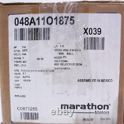 Marathon Motors 048A11O1875 Condenser Fan Blower Motor 3/4 Hp 48Z Frame