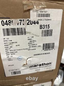 Marathon Motors 048C17d2044 Condenser Fan Motor, 1/3 Hp, 48Z Frame