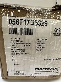 Marathon Motors 056T17d5329 Condenser Fan Motor, 1-1/2 Hp, 56 Frame