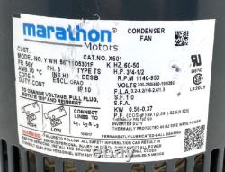 Marathon Motors 56T11O5301F Condenser Fan Motor, 1/2-3/4 HP, 56Y MISSING PIN
