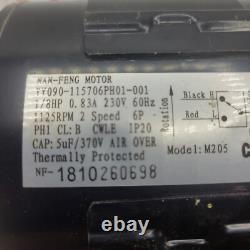 NAN-FENG YY090-115706PH01-001 Condenser Fan Motor 1/8 HP 1125 RPM 230V, M 205
