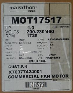 NEW Marathon (Trane) Condenser Fan Motor MOT17517