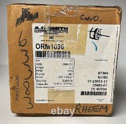 New Ao Smith Pn# Orm1036 1/3 Hp, 208-230v, 1075 Rpm, 2.8amp Motor Nos