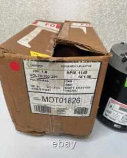 New Trane Century MOT01826 Condenser Fan Motor 1HP 200-230V 3PH New Trane Century MOT01826 Condenser Fan Motor 1HP 200-230V 3PH