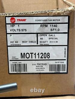 OEM Trane Condenser Fan Motor 1HP 575V 3PH 1140 RPM MOT11208