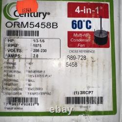 ORM5458B Century 1/3-1/6HP Multi-Horsepower Condenser Electric Fan Motor 1075RPM