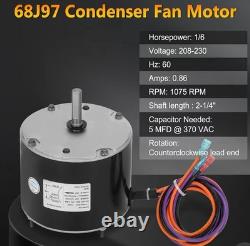 Orsong condenser fan motor, model 68J97. 1/6 HP motor manufactured by Orsong