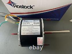 ROSTOCK A/C Condenser Fan Motor 1/4 HP 230V 1075 RPM CWithCCW SHAFT 1/2 UL APPROV