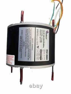 ROSTOCK A/C Condenser Fan Motor 1/4 HP 230V 1075 RPM CWithCCW SHAFT 1/2 UL APPROV