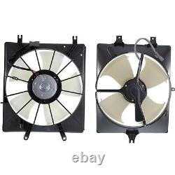 Radiator Cooling Fan with A/C Condenser Fan For 2004-2008 Acura TL Left & Right