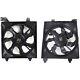 Radiator Cooling Fan With A/c Condenser Fan For 2006-2011 Hyundai Accent Set Of 2