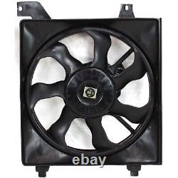 Radiator Cooling Fan with A/C Condenser Fan For 2006-2011 Hyundai Accent Set of 2